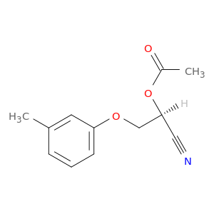Propanenitrile, 2-(acetyloxy)-3-(3-methylphenoxy)-, (S)-