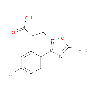 5-Oxazolepropanoic acid, 4-(4-chlorophenyl)-2-methyl-