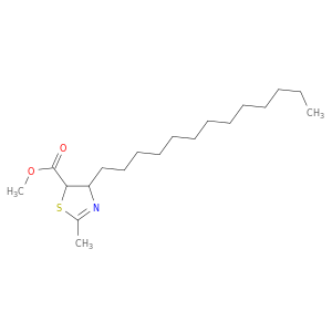 5-Thiazolecarboxylic acid, 4,5-dihydro-2-methyl-4-tridecyl-, methyl ester