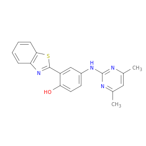 Phenol, 2-(2-benzothiazolyl)-4-[(4,6-dimethyl-2-pyrimidinyl)amino]-