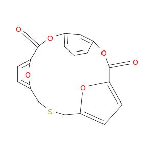 2,16,22,23-Tetraoxa-9-thiatetracyclo[15.3.1.14,7.111,14]tricosa-1(21),4,6,11,13,17,19-heptaene-3,15-dione
