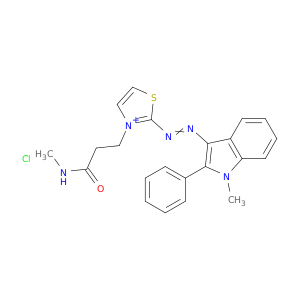 噻唑鎓,3-[3-(甲基氨基)-3-氧丙酸]-2-[2-(1-甲基-2-苯基-1H-吲哚-3-吲哚-3-基)二亚苯基]-,氯化物(1：1)