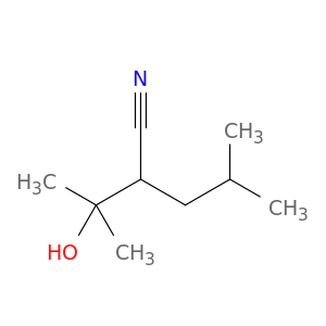 Pentanenitrile, 2-(1-hydroxy-1-methylethyl)-4-methyl-