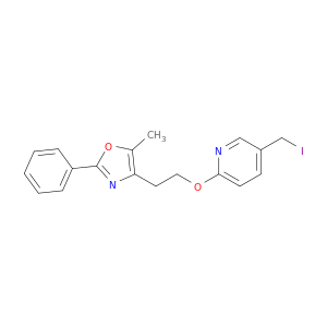Pyridine, 5-(iodomethyl)-2-[2-(5-methyl-2-phenyl-4-oxazolyl)ethoxy]-