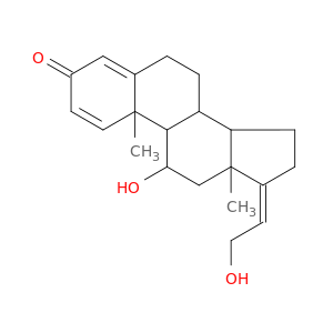 Pregna-1,4,17(20)-trien-3-one,11,21-dihydroxy-, (11b,17Z)- (9CI)