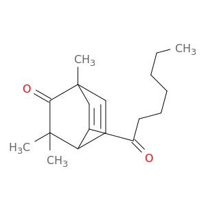 Bicyclo[2.2.2]octa-5,7-dien-2-one, 1,3,3-trimethyl-5-(1-oxoheptyl)-