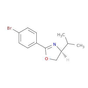 Oxazole, 2-(4-bromophenyl)-4,5-dihydro-4-(1-methylethyl)-, (4S)-