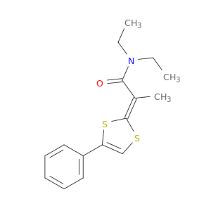 Propanamide, N,N-diethyl-2-(4-phenyl-1,3-dithiol-2-ylidene)-, (Z)-