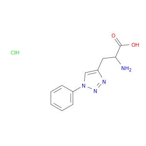 2-amino-3-(1-phenyl-1H-1,2,3-triazol-4-yl)propanoic acid hydrochloride
