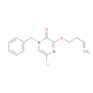 2(1H)-Pyrazinone, 3-(3-butenyloxy)-5-chloro-1-(phenylmethyl)-