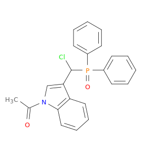 1H-Indole, 1-acetyl-3-[chloro(diphenylphosphinyl)methyl]-