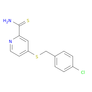 2-Pyridinecarbothioamide, 4-[[(4-chlorophenyl)methyl]thio]-