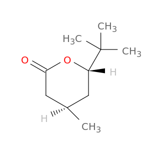 2H-Pyran-2-one, 6-(1,1-dimethylethyl)tetrahydro-4-methyl-, (4R,6S)-