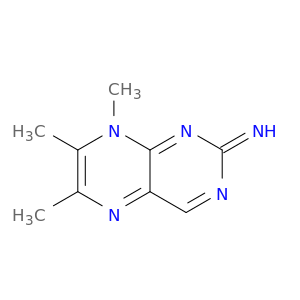 Pteridine, 2,8-dihydro-2-iminotri-6,7,8-methyl- (6CI)