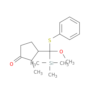 Cyclopentanone, 3-[methoxy(phenylthio)(trimethylsilyl)methyl]-2-methyl-