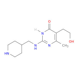 5-(2-羟基乙基)-6-甲基-2-[(4-哌啶甲基)氨基]-4(3H)-嘧啶酮