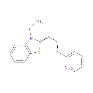 Benzothiazole, 3-ethyl-2,3-dihydro-2-[3-(2-pyridinyl)-2-propenylidene]-