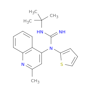 N-(1,1-DIMETHYLETHYL)-N'-(2-METHYL-4-QUINOLINYL)-N'-2-THIENYLGUANIDINE