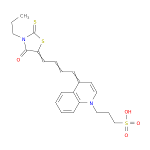 1(4H)-Quinolinepropanesulfonicacid, 4-[4-(4-oxo-3-propyl-2-thioxo-5-thiazolidinylidene)-2-buten-1-ylidene]-