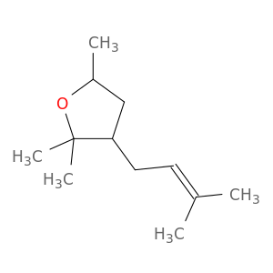 Furan, tetrahydro-2,2,5-trimethyl-3-(3-methyl-2-butenyl)-