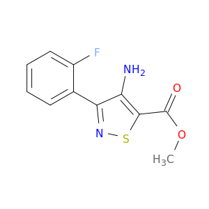 methyl 4-amino-3-(2-fluorophenyl)-1,2-thiazole-5-carboxylate