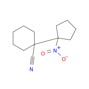 Cyclohexanecarbonitrile, 1-(1-nitrocyclopentyl)-