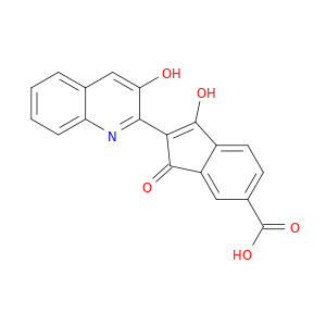 3-羟基-2-(3-羟基-2-喹啉基)-1-氧代-1H-茚-6-羧酸
