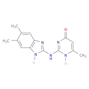 4(3H)-Pyrimidinone,2-[(5,6-dimethyl-1H-benzimidazol-2-yl)amino]-6-methyl-