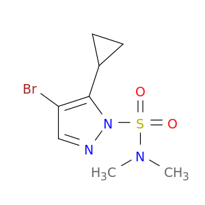 1H-Pyrazole-1-sulfonamide, 4-bromo-5-cyclopropyl-N,N-dimethyl-