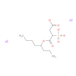 丁二烯酸,2-磺酸,4-辛基酯,钠盐(1：2)
