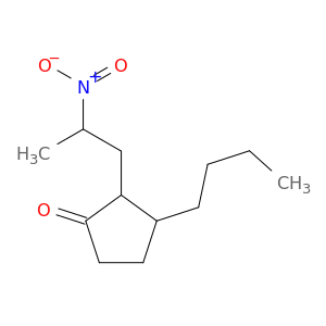 Cyclopentanone, 3-butyl-2-(2-nitropropyl)-