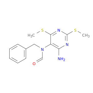 N-[4-AMINO-2,6-BIS(METHYLSULFANYL)PYRIMIDIN-5-YL]-N-BENZYL-FORMAMIDE