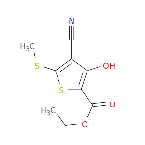 Ethyl 4-cyano-3-hydroxy-5-(methylthio)thiophene-2-carboxylate