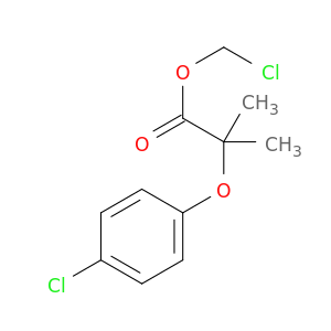 Propanoic acid, 2-(4-chlorophenoxy)-2-methyl-, chloromethyl ester
