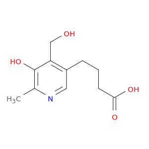 3-Pyridinebutanoicacid, 5-hydroxy-4-(hydroxymethyl)-6-methyl-