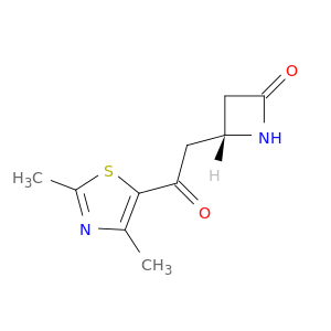 2-Azetidinone, 4-[2-(2,4-dimethyl-5-thiazolyl)-2-oxoethyl]-, (R)-