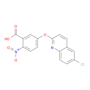Benzoic acid, 5-[(6-chloro-2-quinolinyl)oxy]-2-nitro-