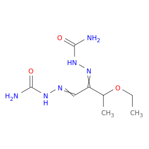 Hydrazinecarboxamide, 2,2'-[1-(1-ethoxyethyl)-1,2-ethanediylidene]bis-