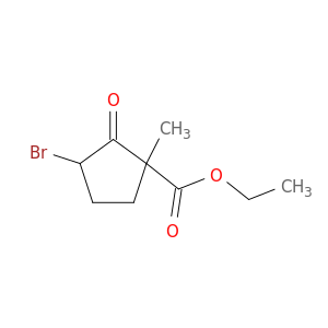 Cyclopentanecarboxylicacid, 3-bromo-1-methyl-2-oxo-, ethyl ester