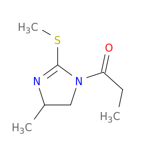 1H-Imidazole, 4,5-dihydro-4-methyl-2-(methylthio)-1-(1-oxopropyl)-
