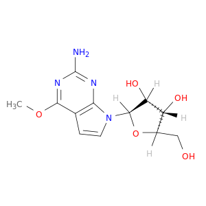 4-Methoxy-7-β-D-ribofuranosyl-7H-pyrrolo[2,3-d]pyrimidin-2-amine