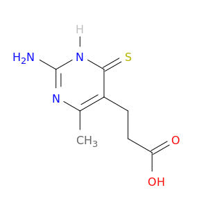 5-Pyrimidinepropanoicacid, 2-amino-1,6-dihydro-4-methyl-6-thioxo-