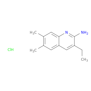 2-Amino-6,7-dimethyl-3-ethylquinoline hydrochloride
