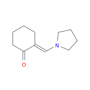 Cyclohexanone, 2-(1-pyrrolidinylmethylene)-, (E)-