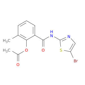 Benzamide, 2-(acetyloxy)-N-(5-bromo-2-thiazolyl)-3-methyl-
