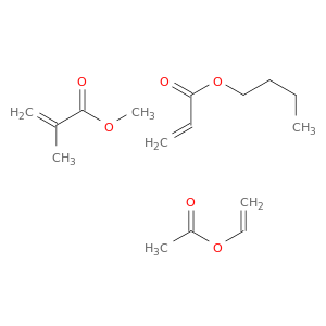 2-丙基酸,2-甲基,甲酯,二丙烯酸二丁酯和乙酸乙酯的聚合物