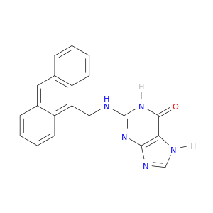 6H-Purin-6-one, 2-[(9-anthracenylmethyl)amino]-1,7-dihydro-