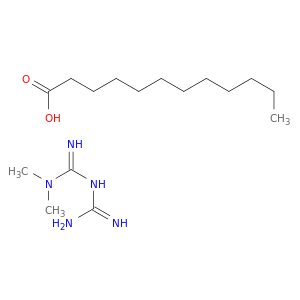 Dodecanoic acid, compd. with N,N-dimethylimidodicarbonimidicdiamide (1:1)