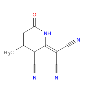 Propanedinitrile, (3-cyano-4-methyl-6-oxo-2-piperidinylidene)-