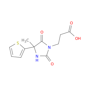 1-Imidazolidinepropanoicacid, 4-methyl-2,5-dioxo-4-(2-thienyl)-
